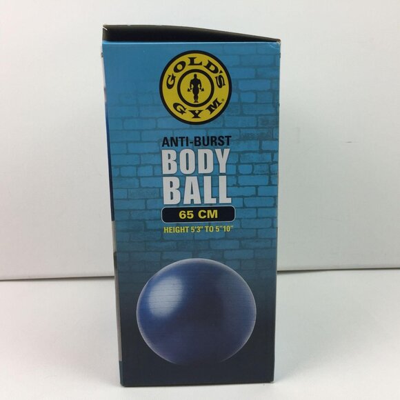 Golds Gym Anti-Burst Body Ball 65 CM For Core Flexibility Includes Pump Chart - Picture 12 of 13